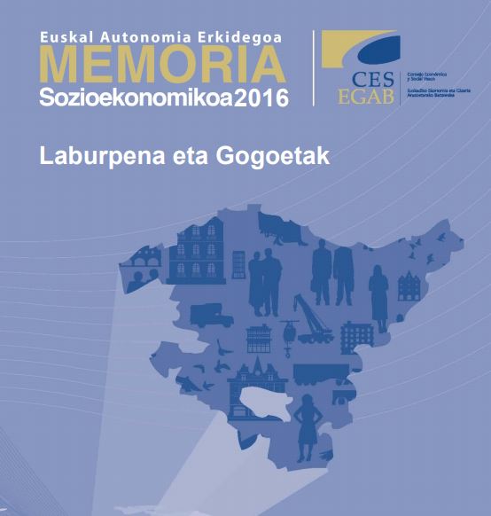 Memoria Sozioekonomikoaren lehen orrialdea, EEGAB 2016